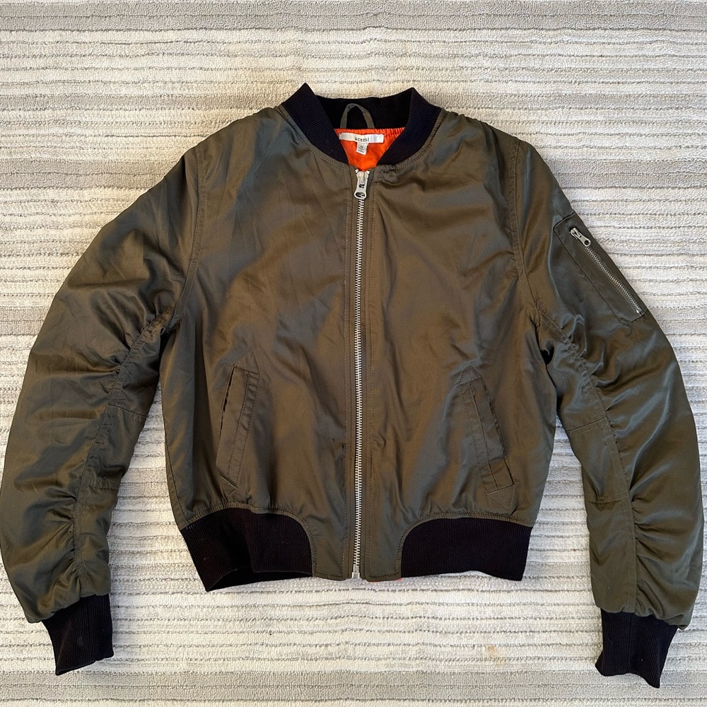 Women’s Olive Bomber Jacket